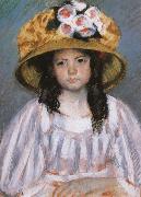 Mary Cassatt Fillette au Grand Chapeau oil painting picture wholesale